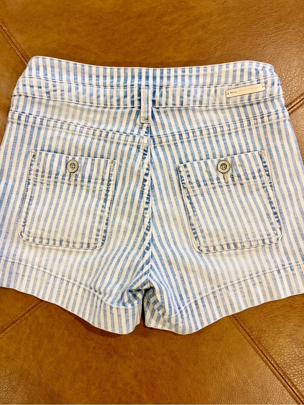 Anthropologie Pilcro Ultra High-Rise Patch Pocket Denim Shorts - Picture 5 of 13